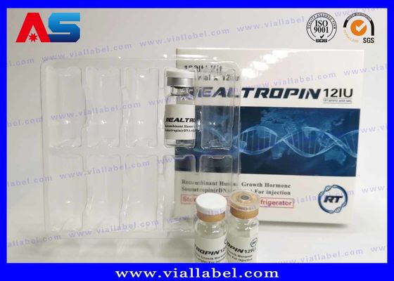 لیوان های شیشه ای کوچک استریل SFDA 2 - 30ml با برچسب کاغذ داروسازی و جعبه با Blister