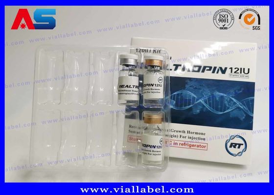 جعبه های بسته بندی کاغذی ویال های HCG Hcg دارویی سفارشی جعبه های بسته بندی دارو